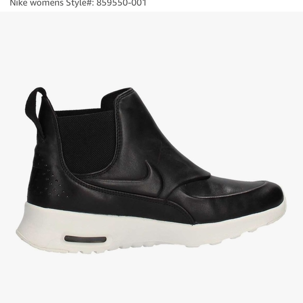 Nike Black Leather Slip-On Sneakers (NWOT)
